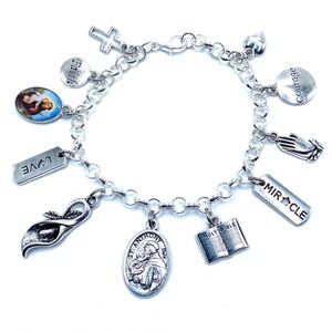Saint Anthony Charm Bracelet Religious Christian Catholic